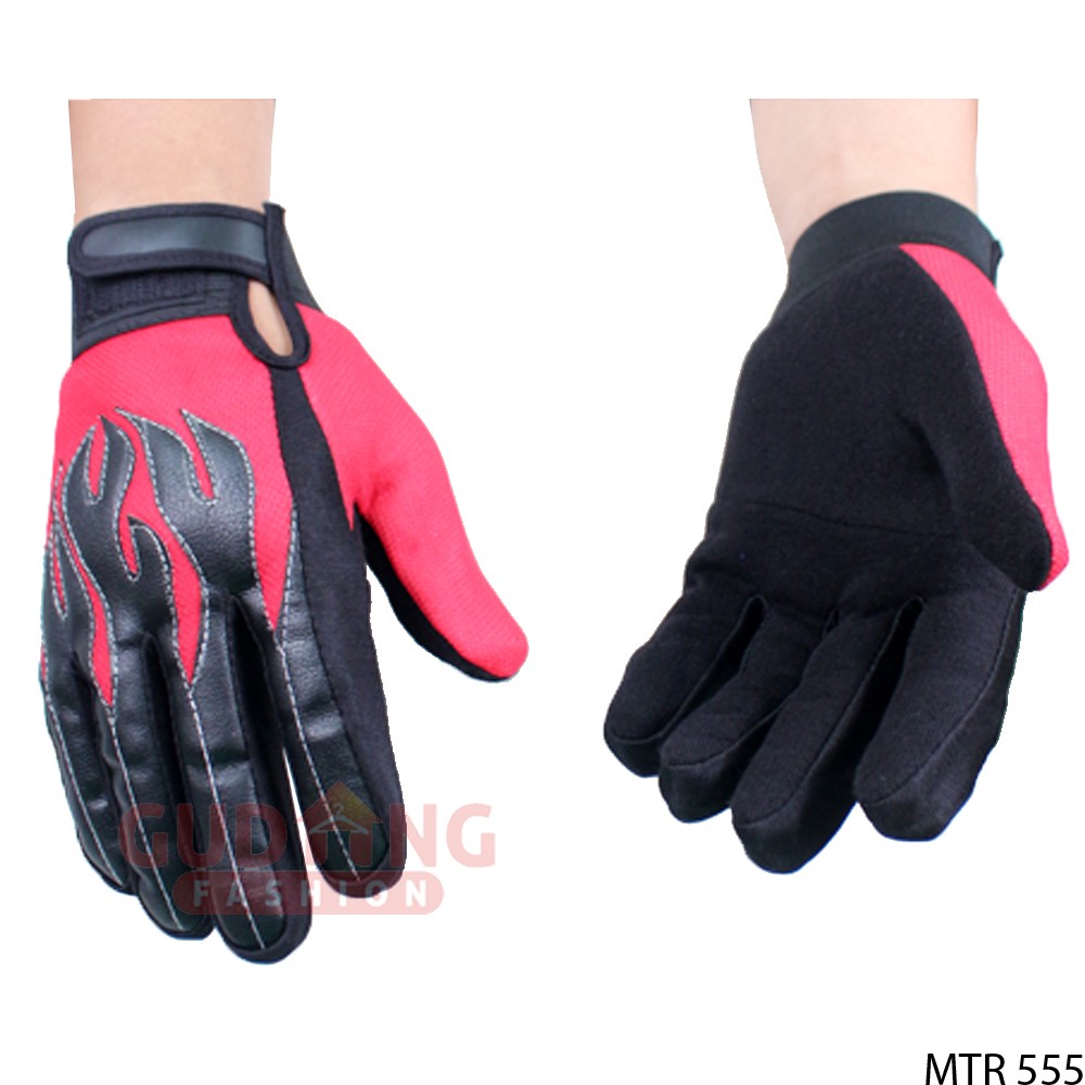 Sarung Tangan Full Jari Motif Api - MTR 555