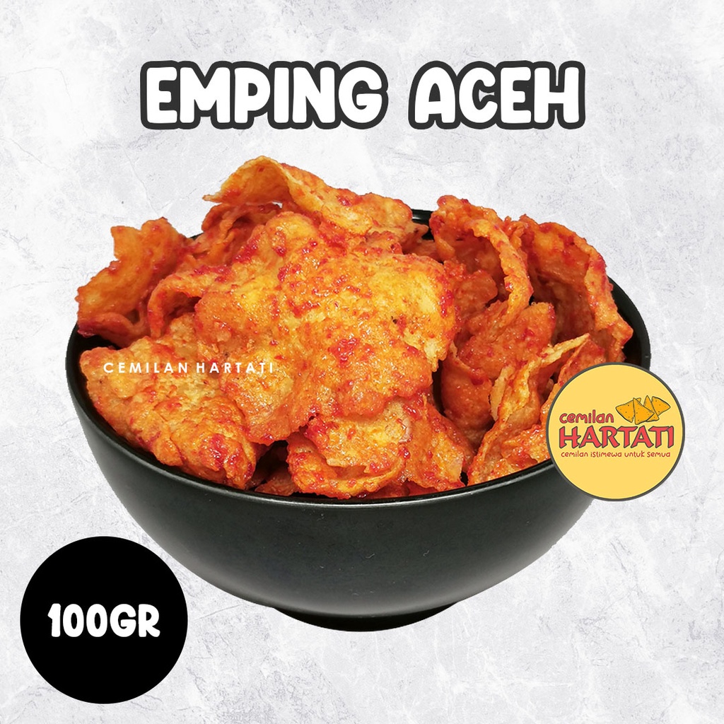 

EMPING ACEH PEDAS MANIS ( 100GR ) - CEMILAN HARTATI
