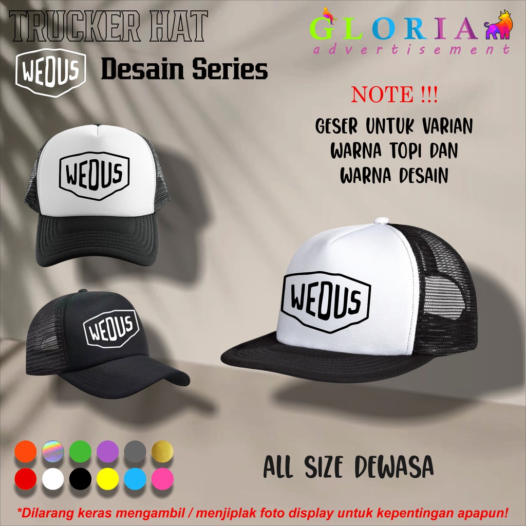 TOPI WEDUS / TOPI TRUCKER PREMIUM DISTRO