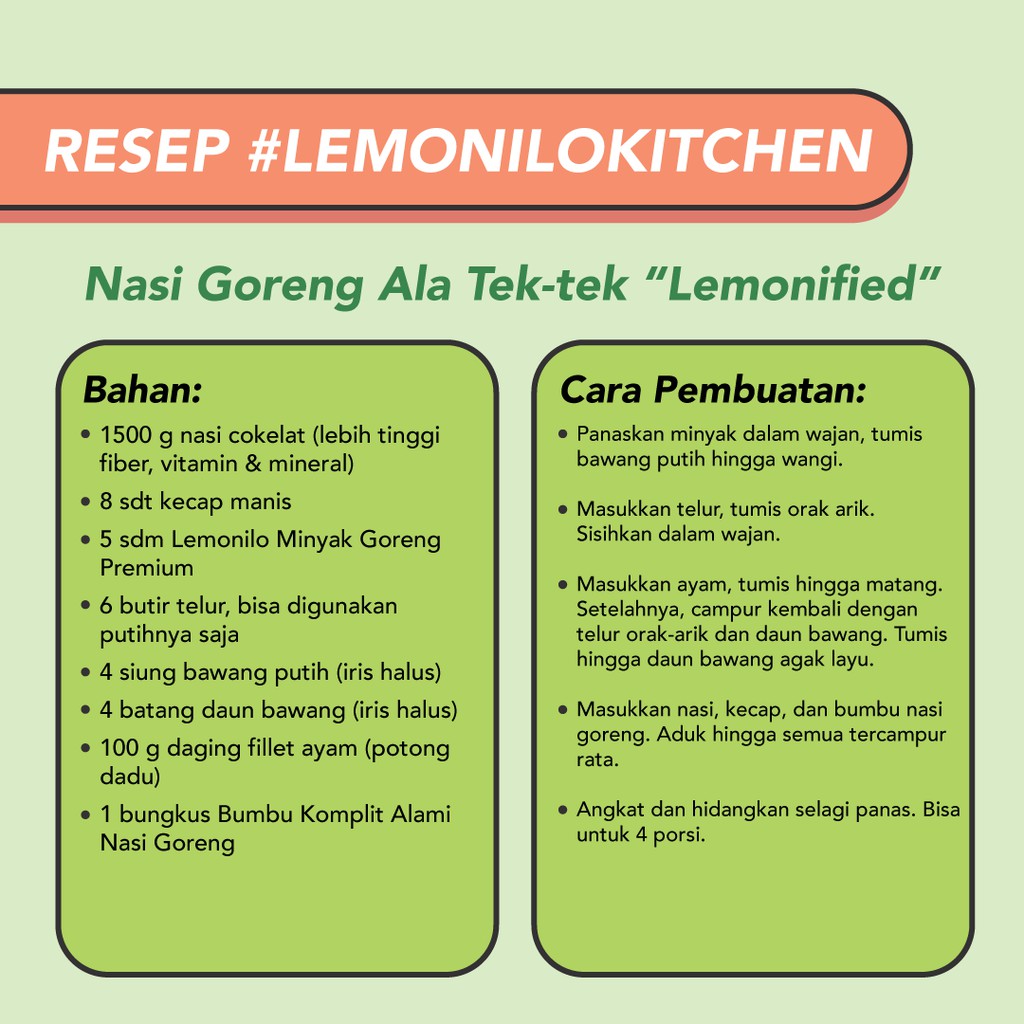 Lemonilo Bumbu Komplit Alami Nasi Goreng Kari 46 gr