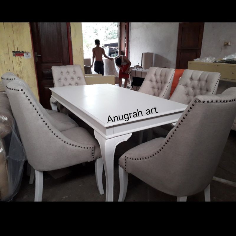 Meja makan minimalis modern duco meja makan mewah modern