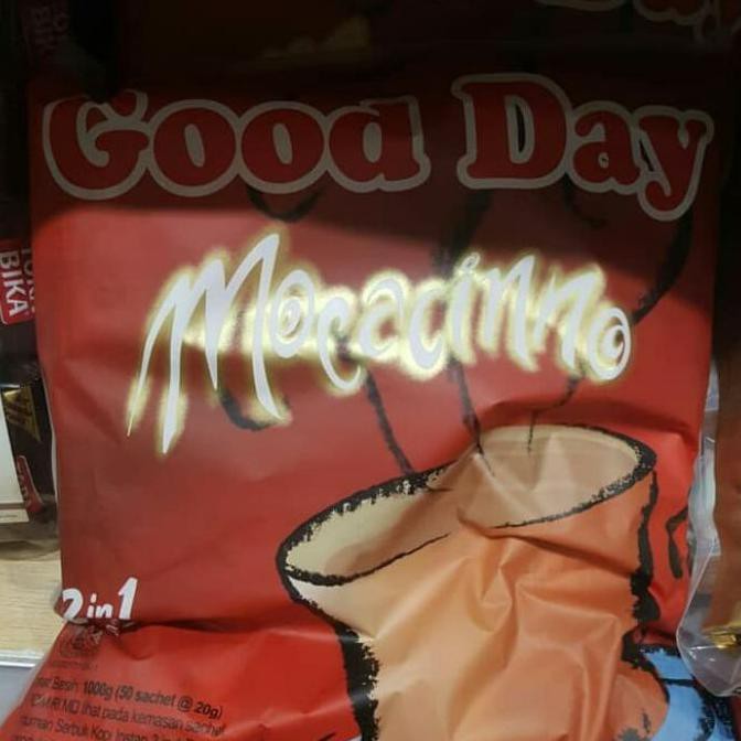 

Kopi good day mocacinno bag isi 50 sachets