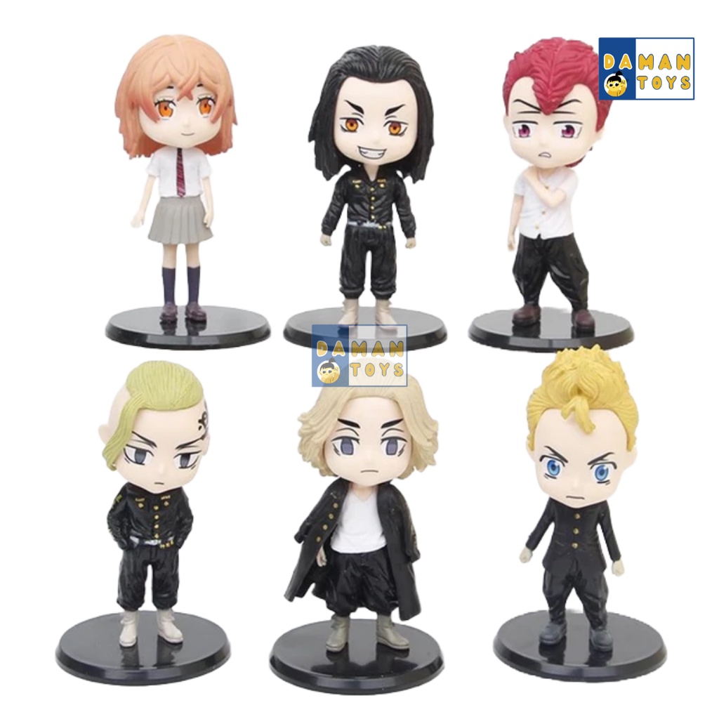 Tokyo Revengers Action Figure Anime Manjiro Sano Mikey, Ken Ryuguji, Takemichi Hanagaki, Hinata Tachibana, Keisuke Baji