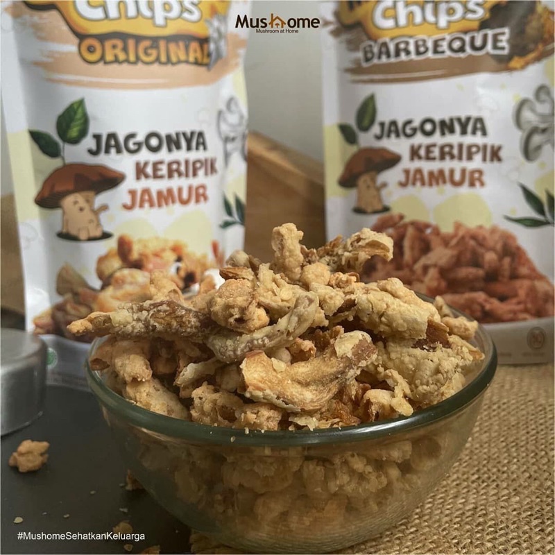 

Keripik Jamur tapi varian tidak pedass