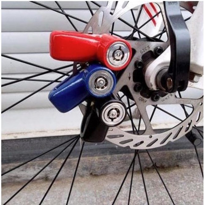 HBS 077 GEMBOK MOTOR  CAKRAM KUNCI PENGAMAN MOTOR SEPEDA AMAN ANTI MALING