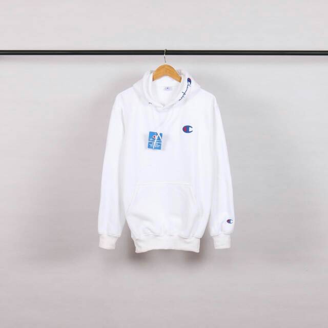 Jaket Champions Putih Jaket Pria / Jaket Wanita Jaket Hoodie Sweater Hoodie White / Putih Keren