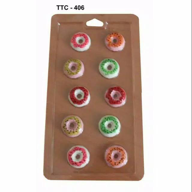 Cetakan coklat mika TTC donat