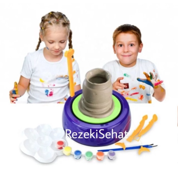 

Pottery Wheel- Mainan DIY tembikar-keramik tanah liat Murah