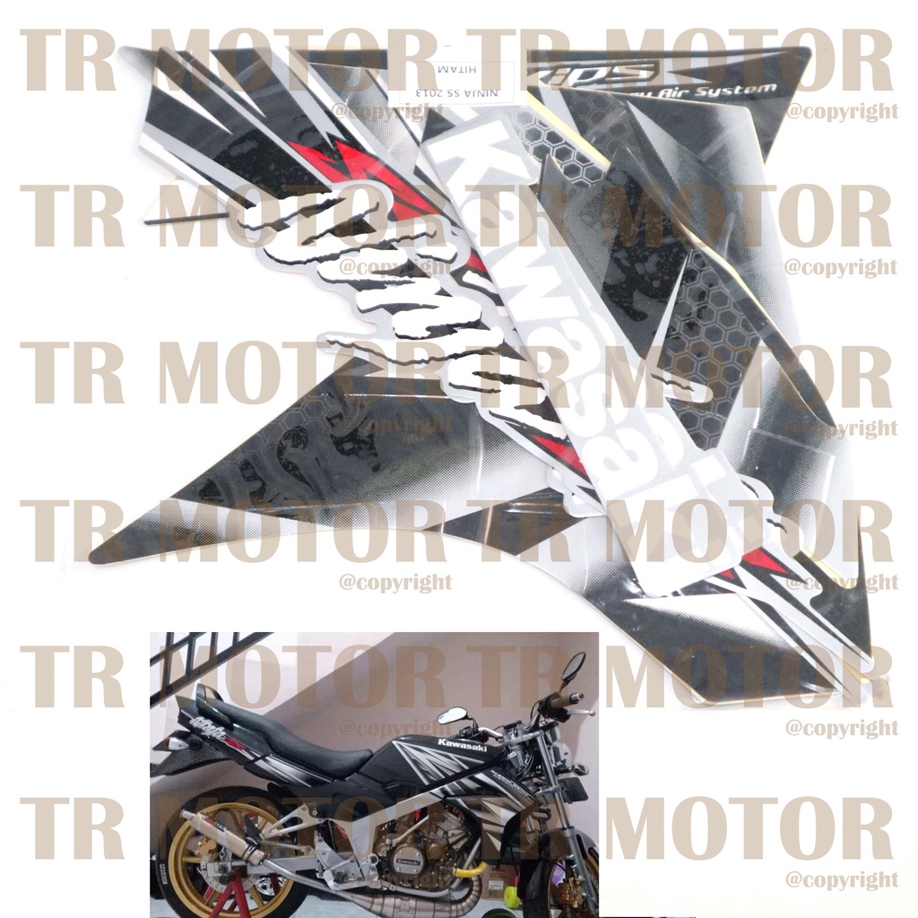 Stiker Motor Ninja SS 2013 Sticker Striping Lis Full Set Motor