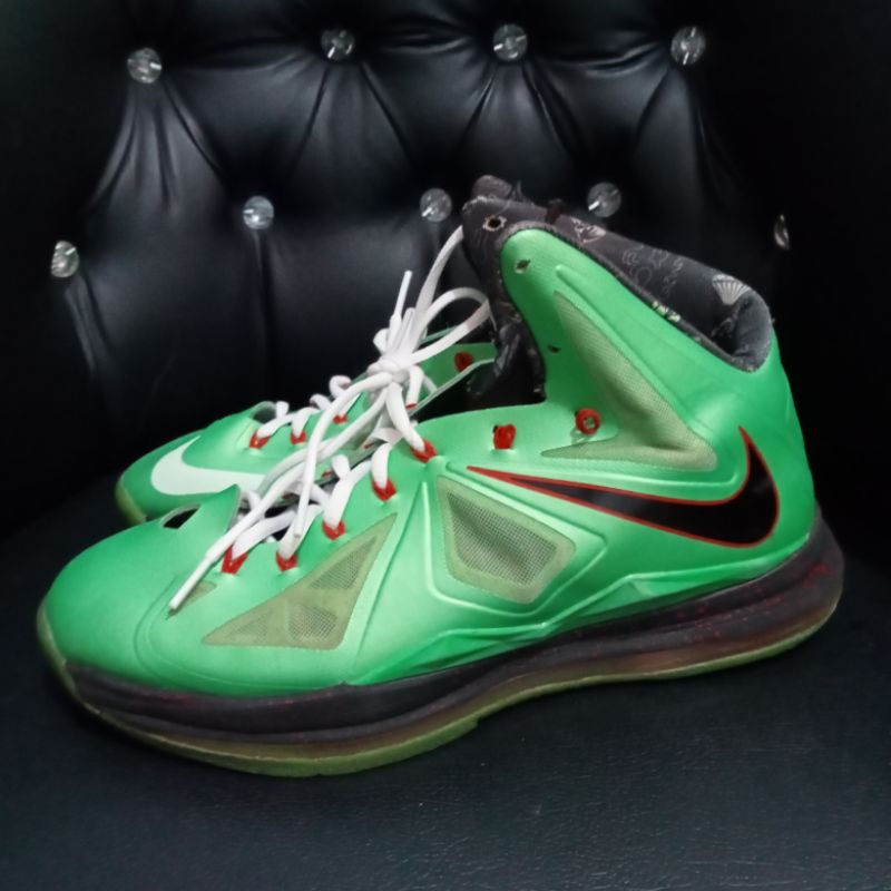 Nike Lebron 10 cutting jade sepatu second branded
