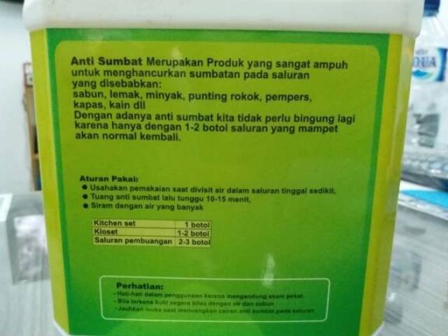 ANTI SUMBAT NACHEM 1200GR cairan cair anti mampet kamar mandi wc closet saluran air