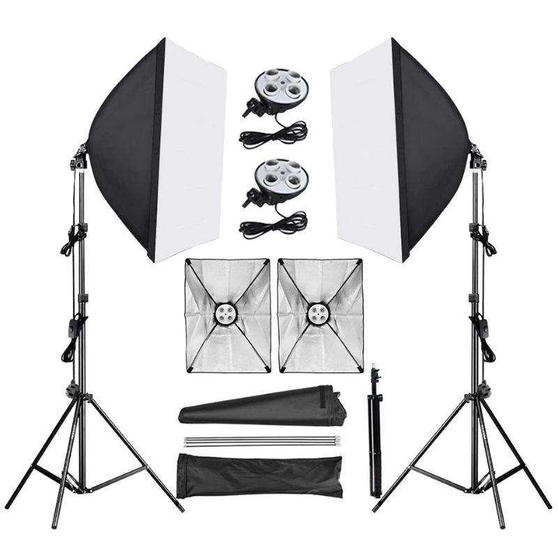 Softbox Set 4 socket Lighting Studio
