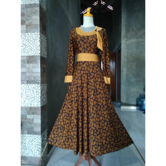 Gamis Jersey motif