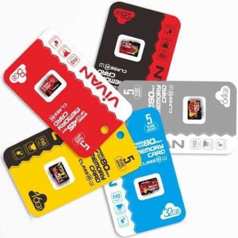 MMC ORIGINAL BY VIVAN 16GB 32GB 64GB MICRO SD EKSTERNAL ORIGINAL VIVAN