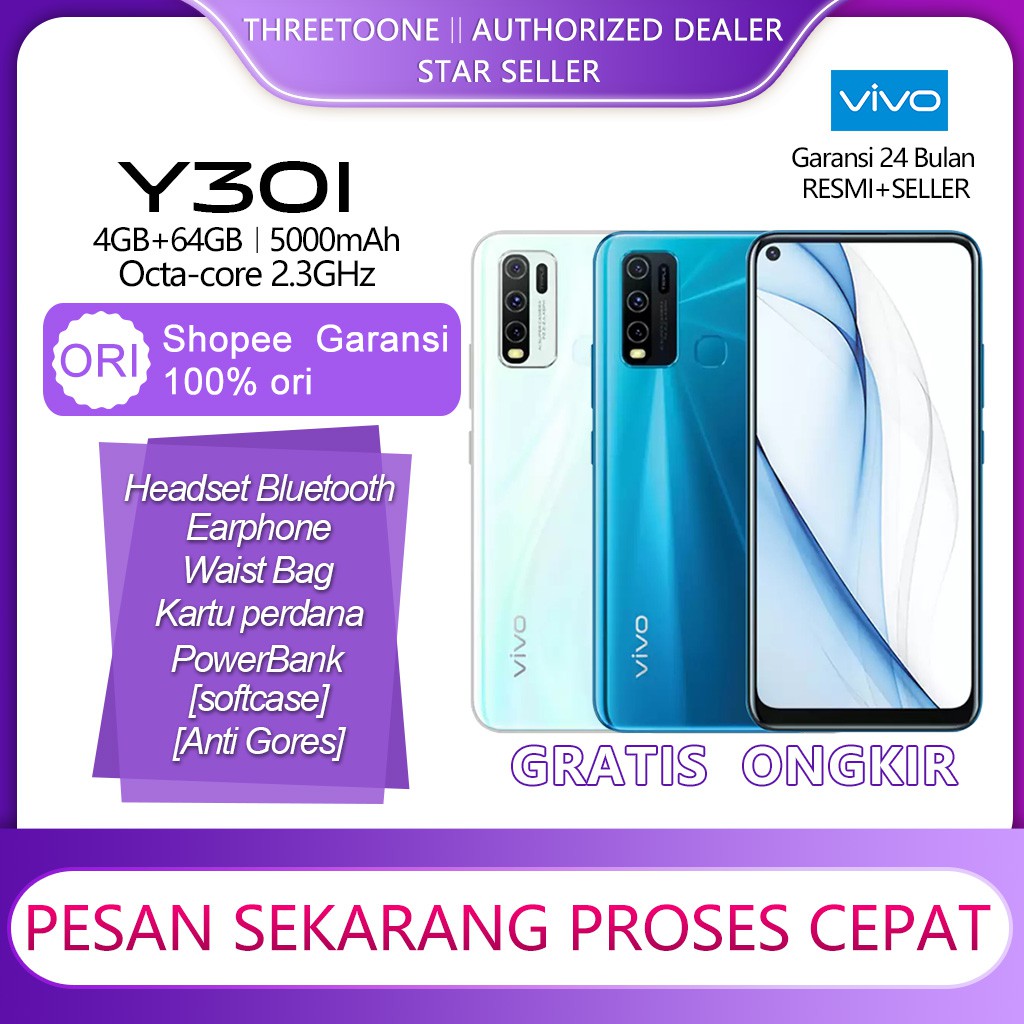 vivo y30i ram 4GB rom 64gb BNIB Garansi Resmi 2020