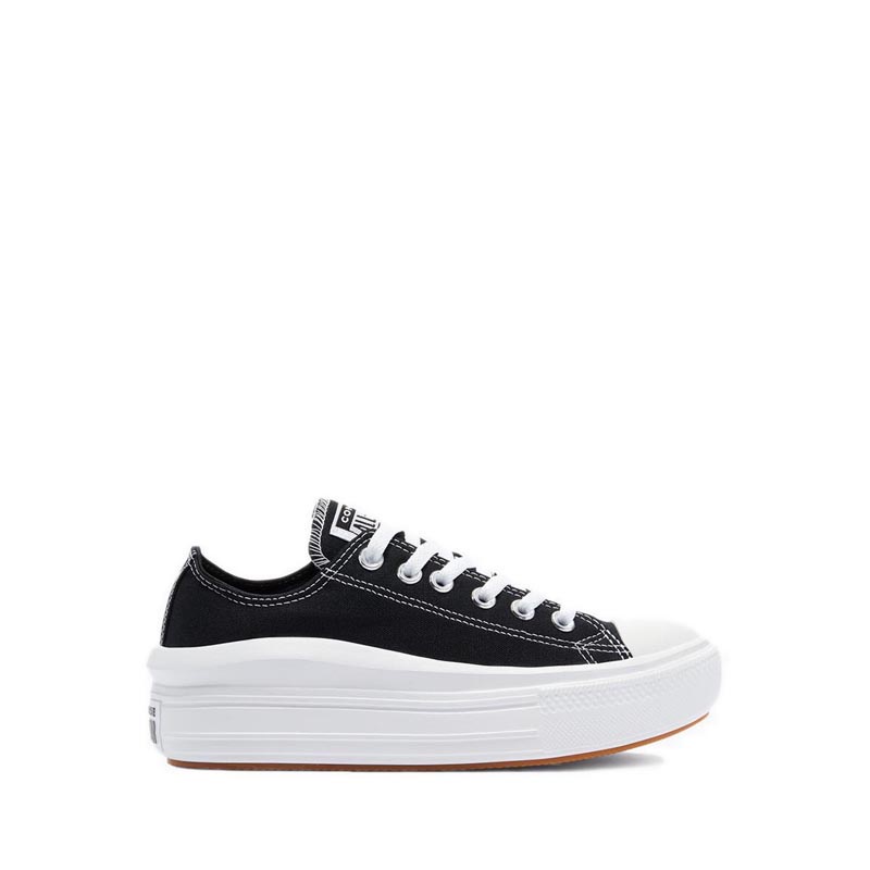 CONVERSE CHUCK TAYLOR ALL STAR MOVE CANVAS PLATFORM WOMEN'S  SNEAKERS - BLACK