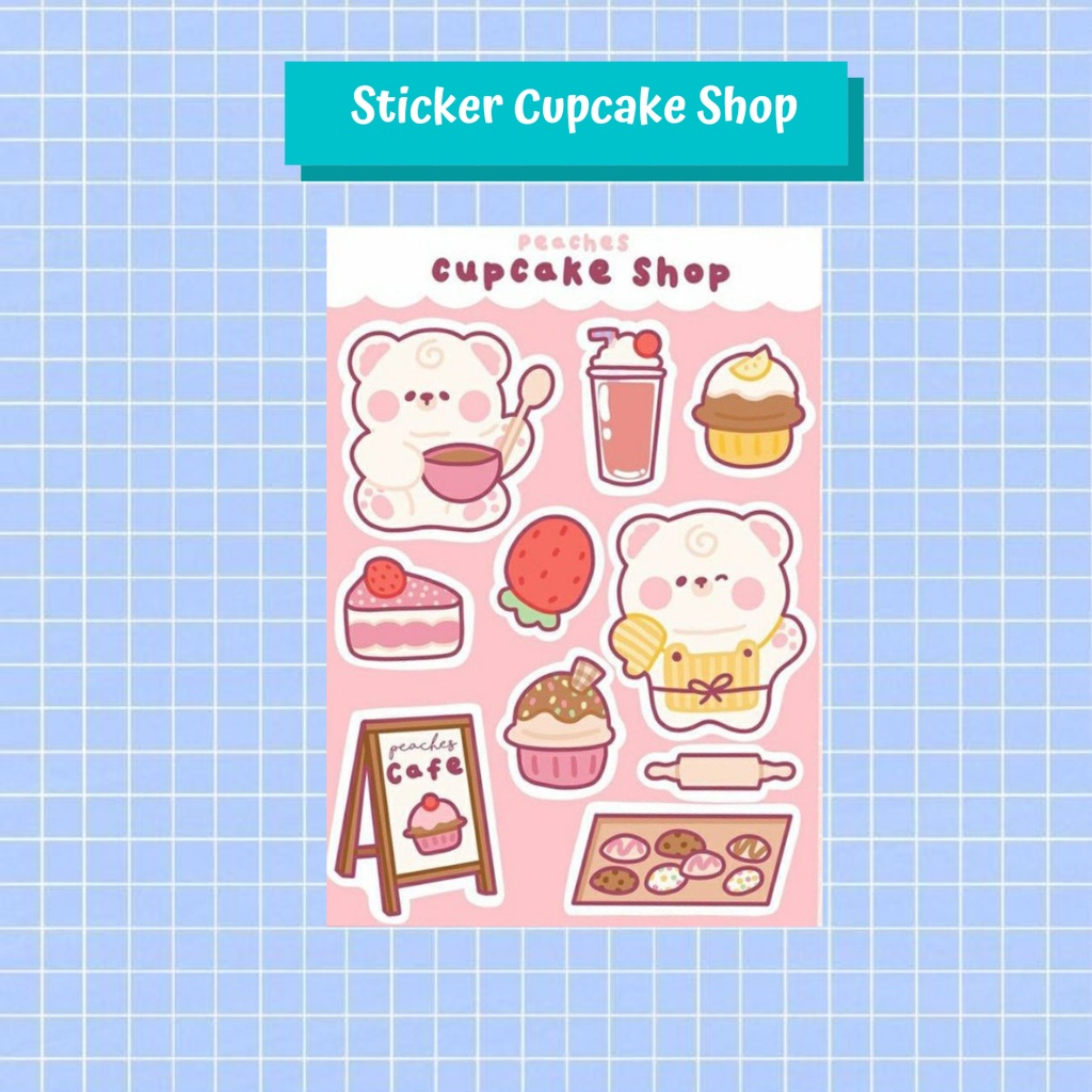 

Stiker Korea Lucu Pink Cupcake/Stiker Cute Beruang Pink/ Sticker Cute Pink Bear/ Sticker/ Scrapbook/ Stiker Laptop/ Stiker Buku/ Stiker HP