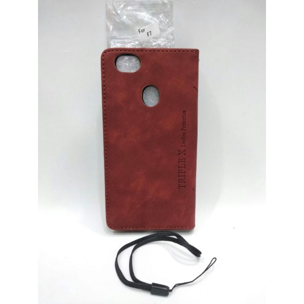 OPPO F7 FLIP COVER MAGNETIK