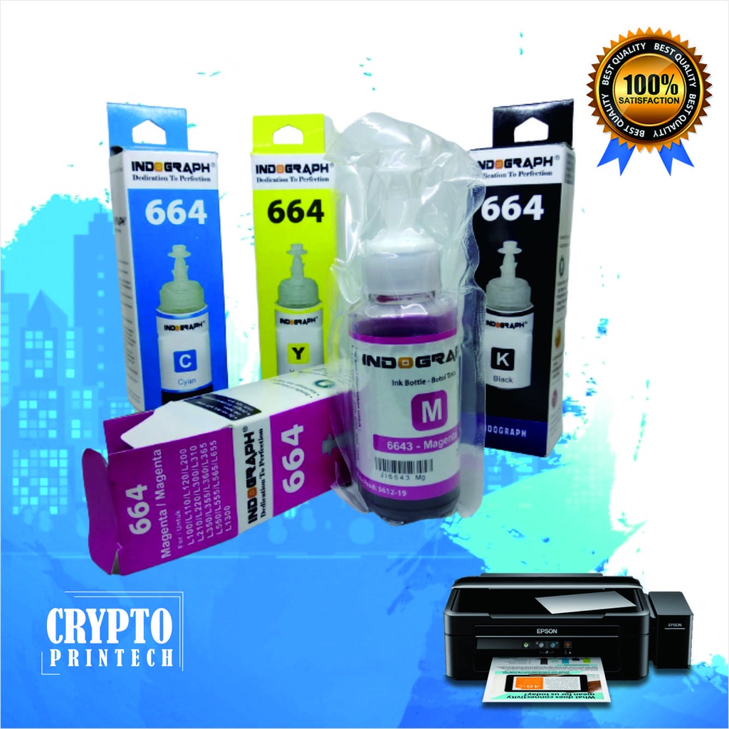 Tinta Epson 664.Tinta Printer Epson L100 L110 L200 L210 L300 L310 L350 L360 /70 ML