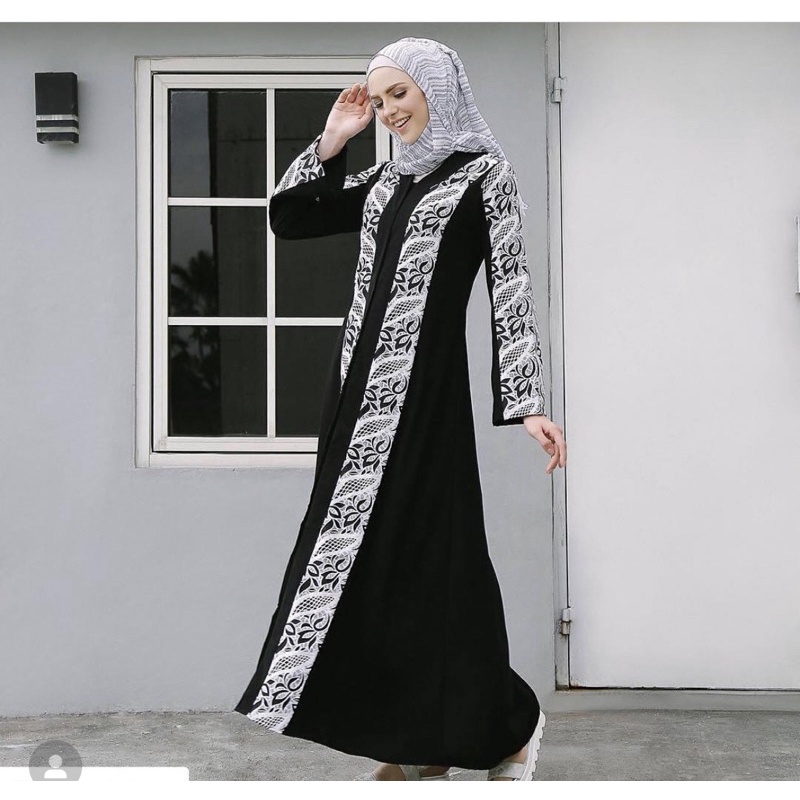 Abaya Hitam Jetblack Irsalina Preloved