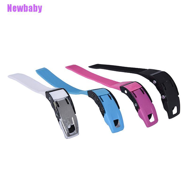 (Newbaby) 1pc Strap Buckle Dengan Sekrup + Mur Untuk Inline Skate
