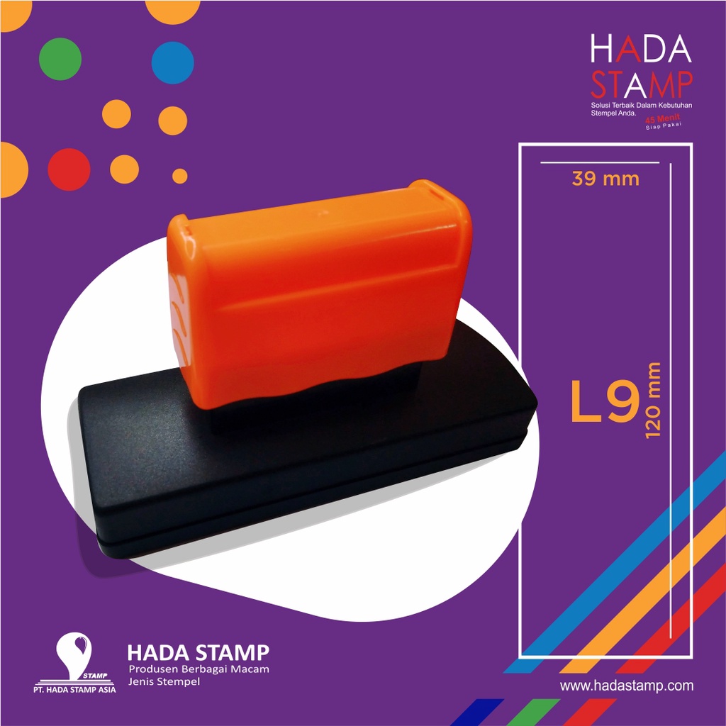 

Bikin Stempel Cap Warna Flash Bikin Stempel Flash Stempel Kilat Free Setting Design Tinta Waterproof L9 12 x 3,9 cm