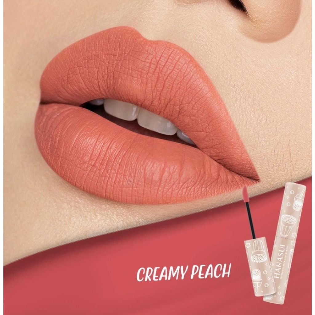 ARJUNA Hanasui Mattedorable Lip Cream | Matte Dorable LipCream Lipstick Cair Mate Boba Hanasui KT5