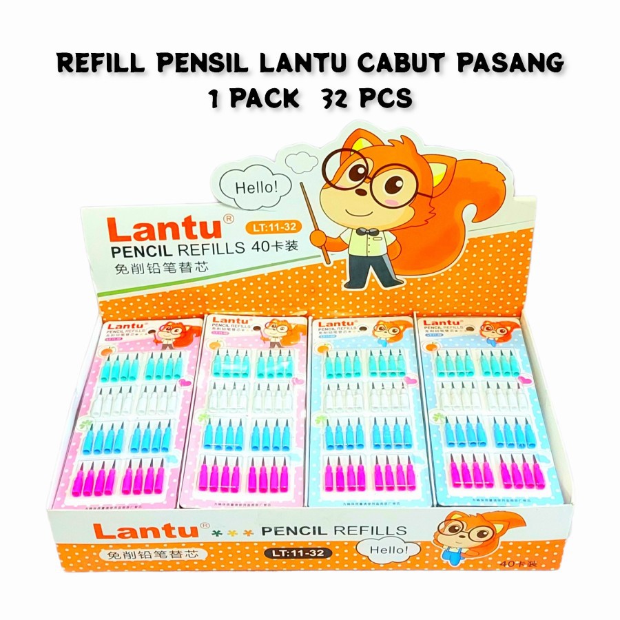 

Isi Refill Pensil Bensia Lantu Cabut pasang isi 32pcs