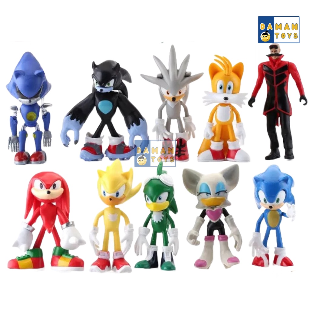 SONIC the Hedgehog Figure Sonic Shadow Knuckles Tails Sonic Figure