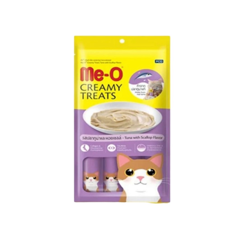 MeO Me-O Creamy Treats Snack Kucing All Variant 1 pack 60gr Non Bio