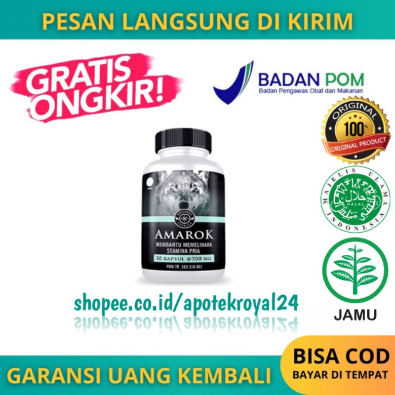 AMAROK ORIGINAL OBAT AMAROK ASLI STAMINA KUAT PRIA BPOM