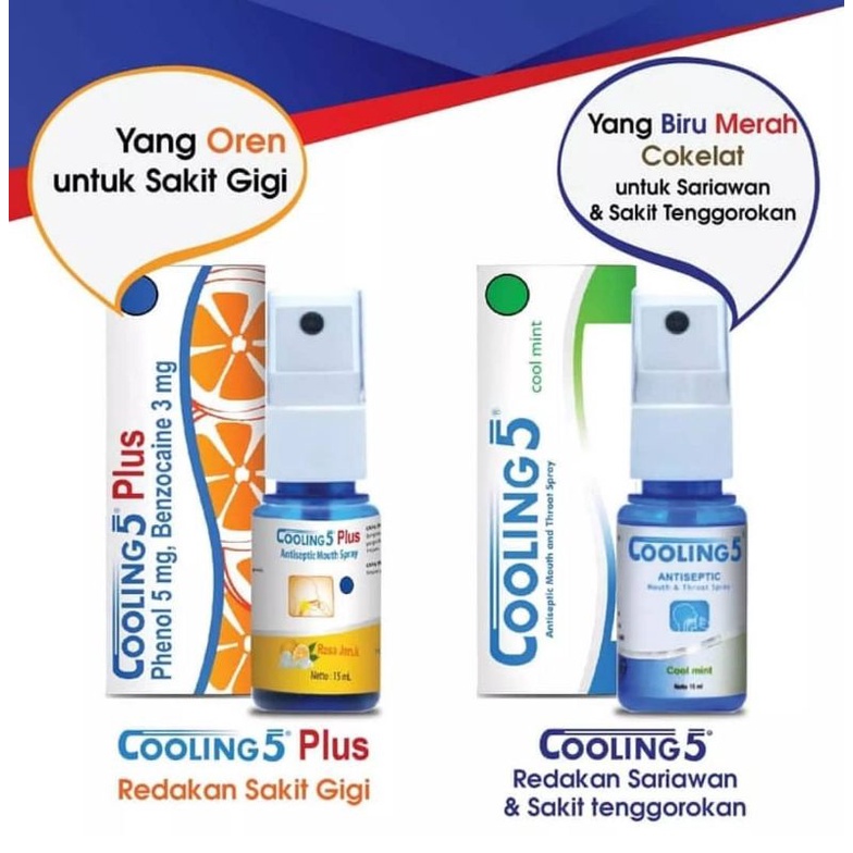 Cooling 5 Obat Sariawan/radang tenggoroka/bau mulut