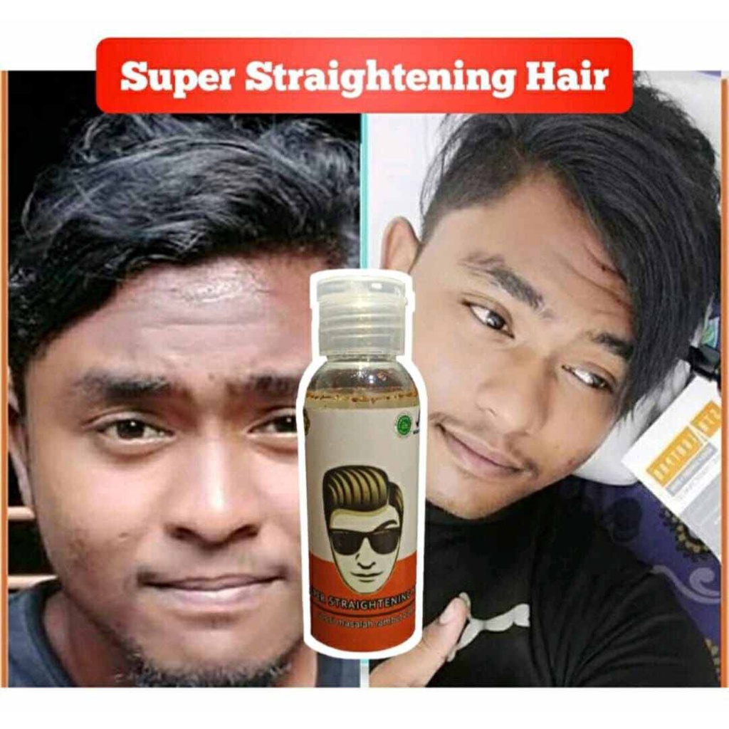 [60 ML] Super Straightening Hair Minyak Pelurus Rambut 100% Permanen Pelurus Rambut Pria Wanita Pelurus Rambut Keriting Ikal Gelombang Viral