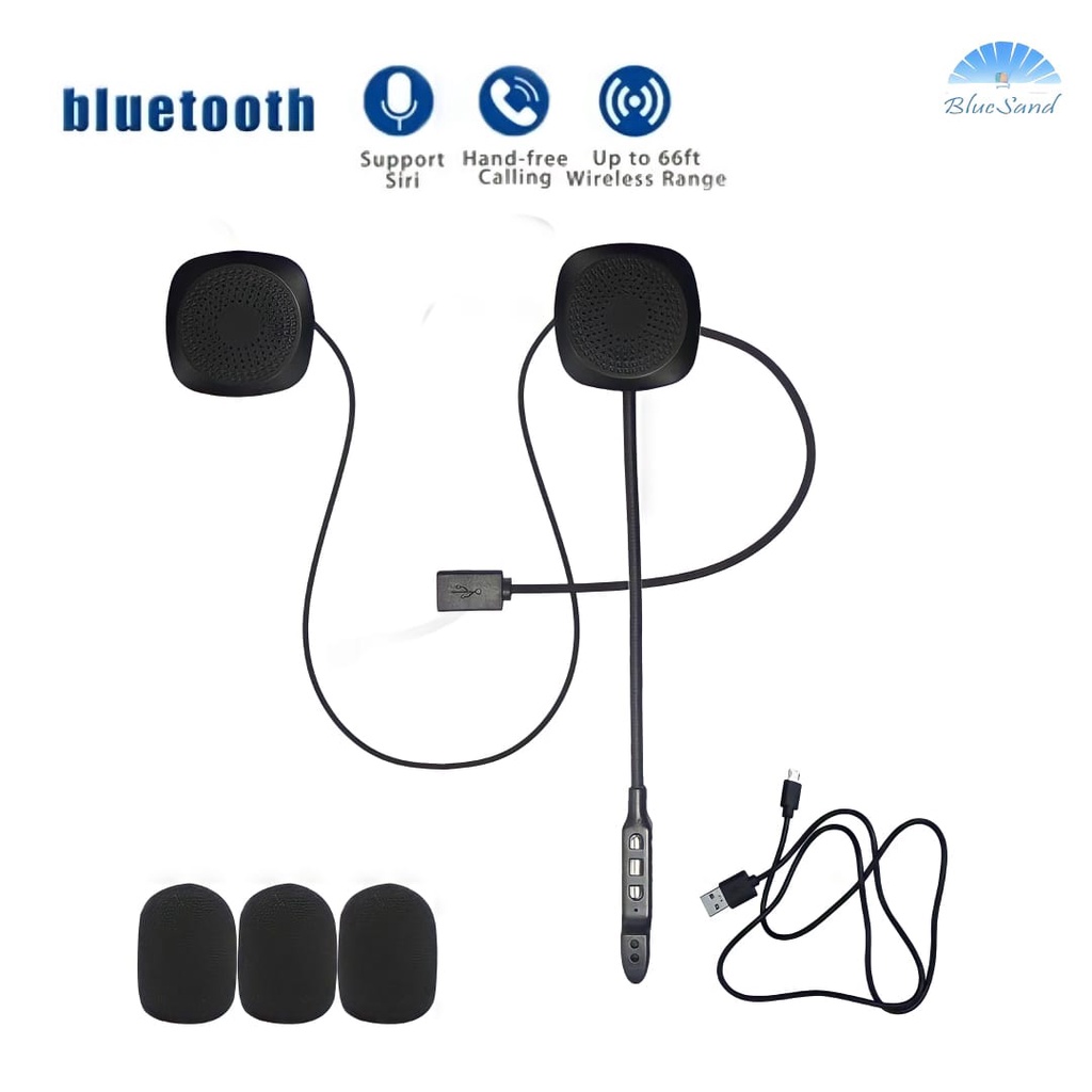Headset Helm Bluetooth / HeadPhone Helm Bluetooth / Headset Helmet / Headset Bluetooth Helm Motor / Headphone Helmet with Microphone Music Wireless TERLARIS-1
