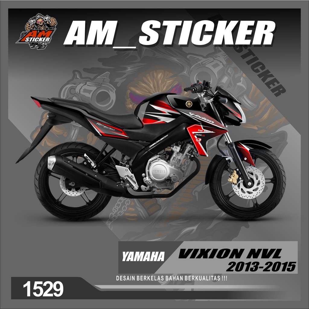 Dekal Sticker VIXION NVL 2013-2015 Full Body Stiker Skotlet VIXION Desain lis Stiker full body VIXIO