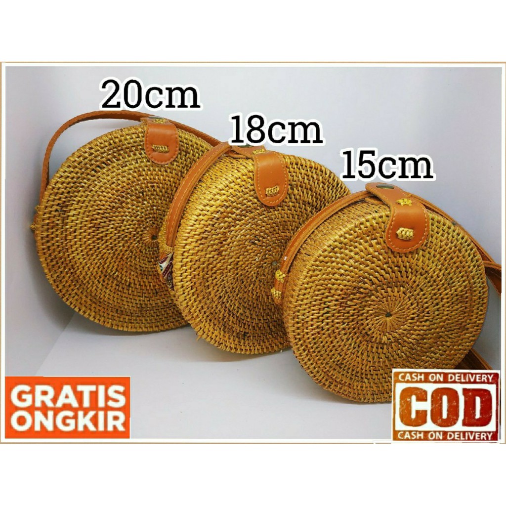 [SALE] Tas Rotan Bulat Original, Rotan Asli