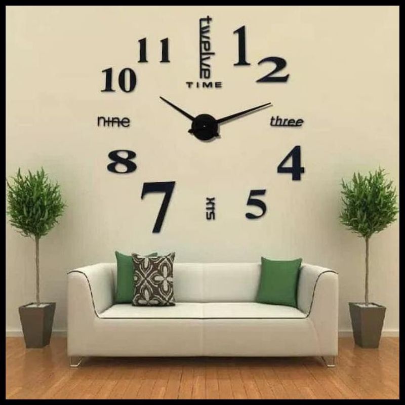 ORIGINAL JAM RAKSASA KUALITAS BAGUS | JAM DINDING DIY SHENAR | GIANT WALL CLOCK | JAM DINDING BESAR 