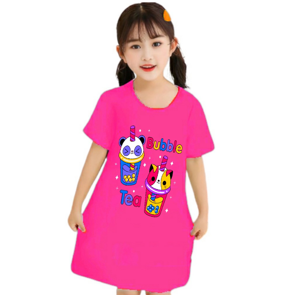 daster anak perempuan motif KUROMI 1-6 Tahun