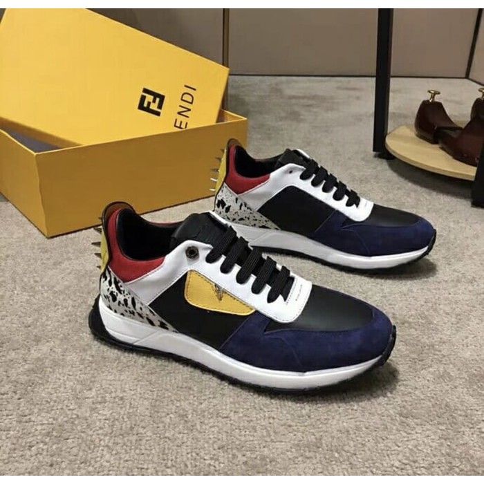 Dijual Sepatu Sneakers FENDI Casual Sneakers READY STOCK Pria Branded Import Diskon