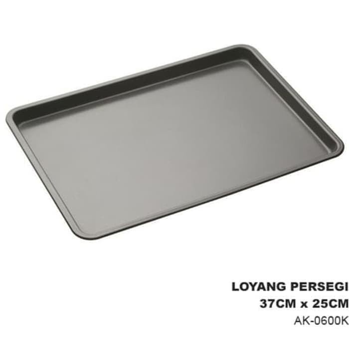 Cyprus Loyang Kue Segi Teflon Ak-0600 Aluminium Lapis Teflon 37x25 cm