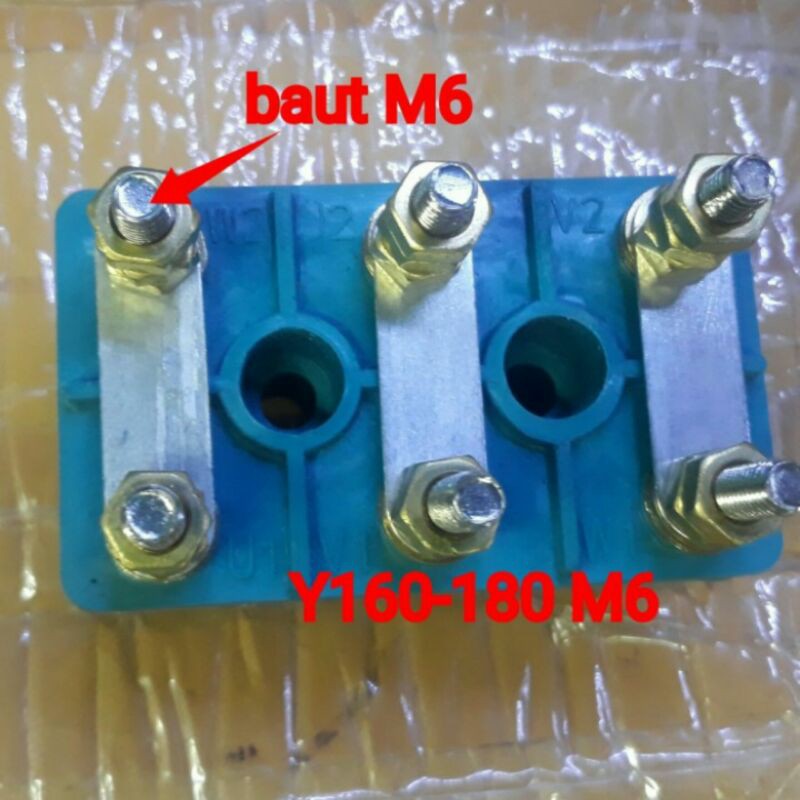 Terminal y160-180 Baut m6 terminal dinamo wareconset terminal electro motor