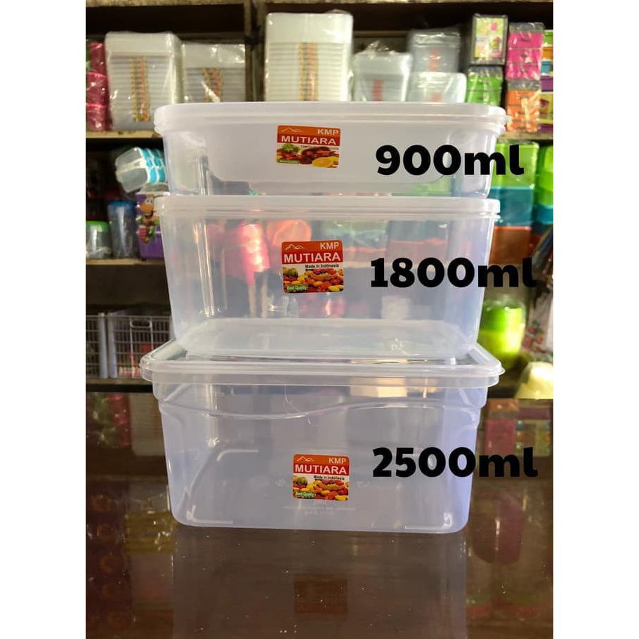 Kotak Makan Plastik 2500mL / Sayur / Penyimpan Makanan Transparan 2500mL 900 1800