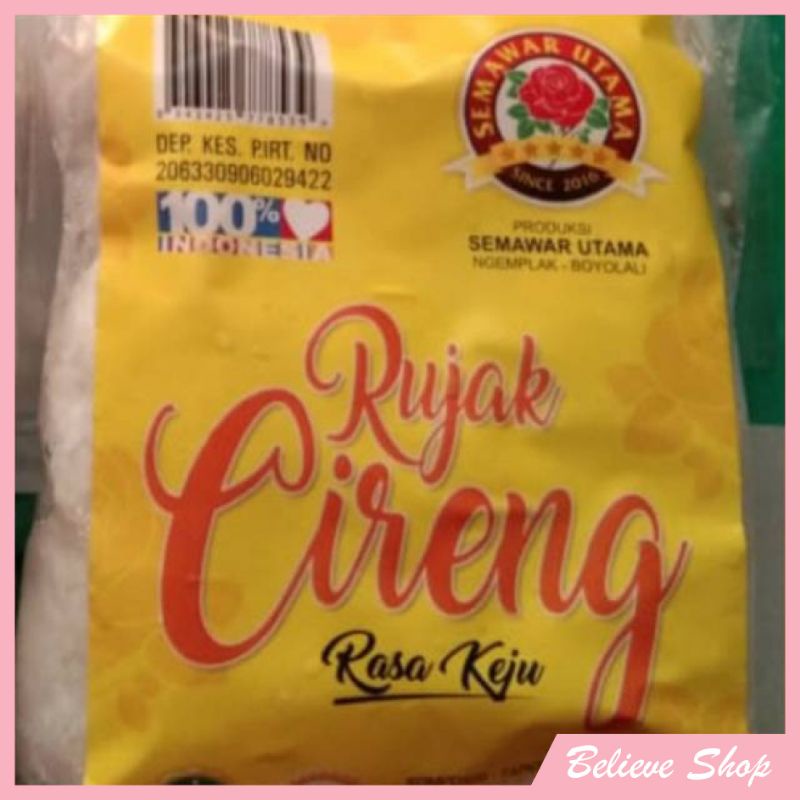 

Rujak cireng rasa keju