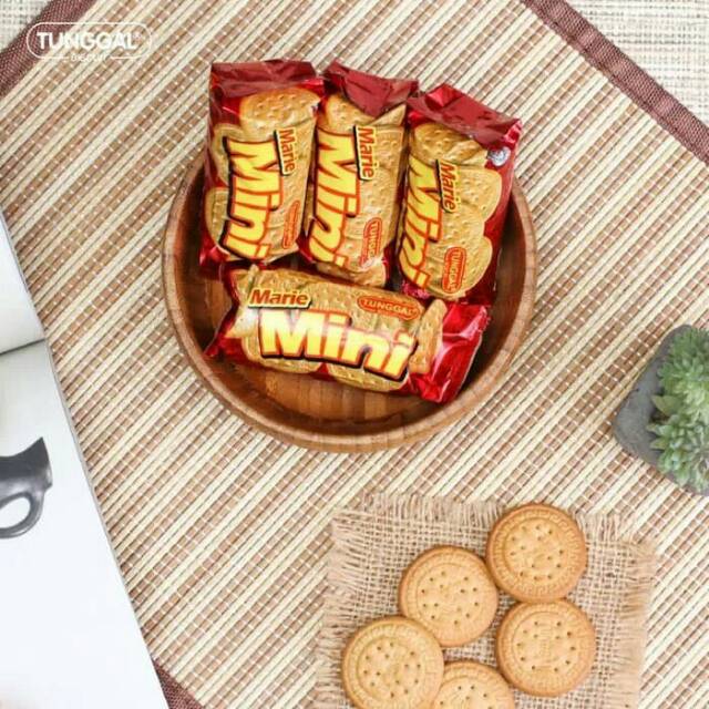 

Termurah kue marie mini Tunggal isi 5 bungkus Biskuit Marie Bandung snack enak sehat