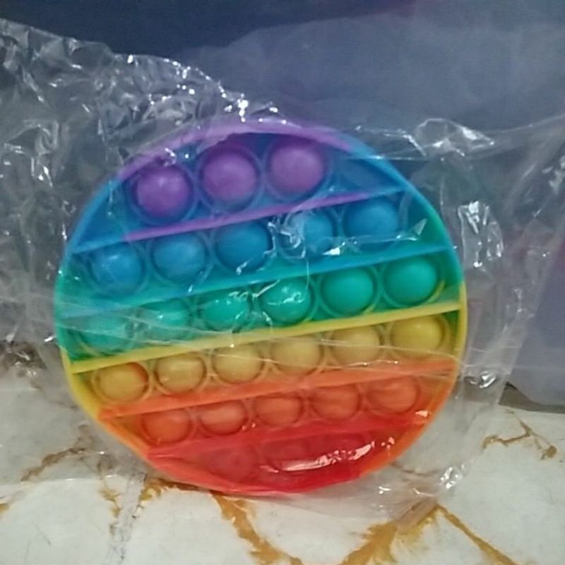 Pop It Rainbow Aneka Bentuk-Round Rainbow