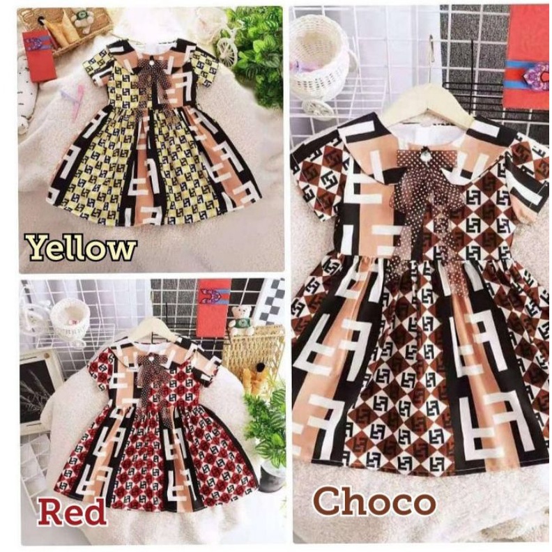 DRESS ANAK IMPORT PREMIUM 1-5 TAHUN FREE BELT CANTIK / DRESS SANTAI ANAK IMPORT PREMIUM