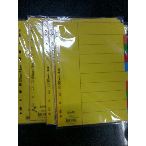 

Spesial Pembatas File Bantex A4 6050/Divider Bantex A4 6050(10Warna) Bergaransi