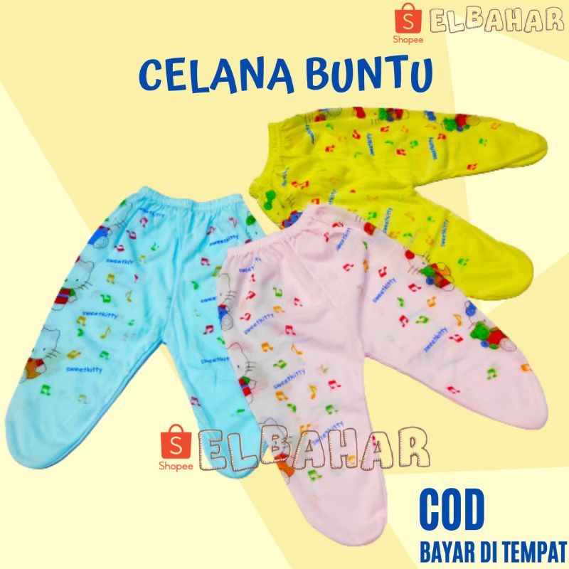 3 Pcs Celana Panjang Tutup Bayi | Celana Buntu Legging Katun