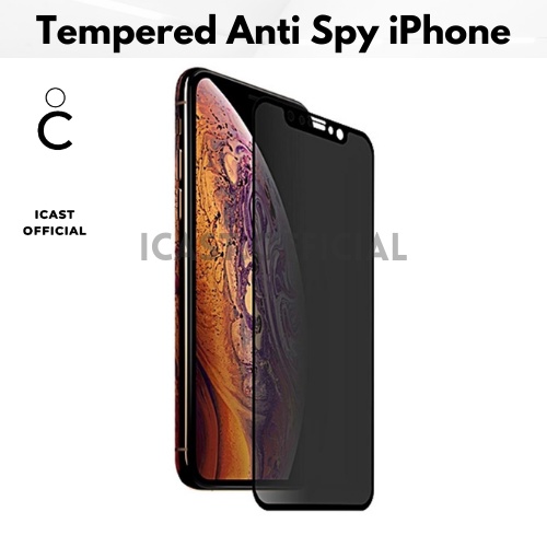 Anti Spy Tempered Glass iPhone Antispy Antigores Anti Gores Privacy Screen Guard iPhone 7 8 X XR XS XS Max 11 12 13 Pro Max