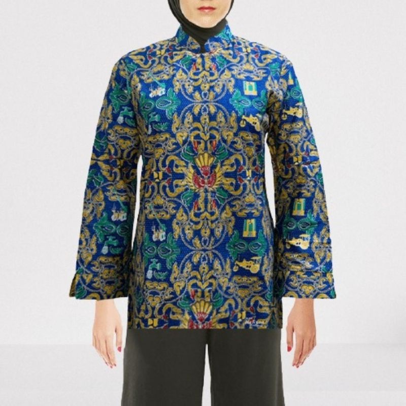 BLUS BATIK PUPR KEMEJA CEWE SERAGAM